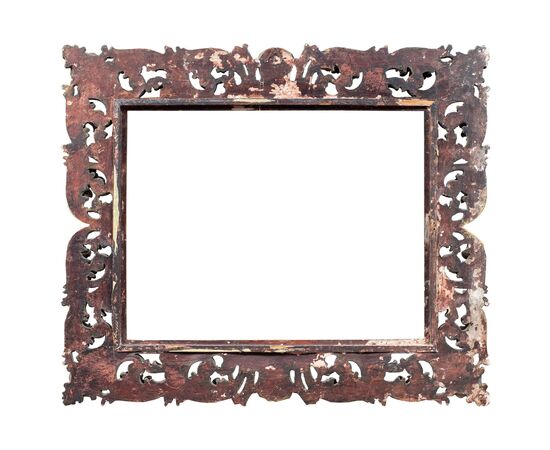 Carved and gilded wooden frame. Italy, 19th century.