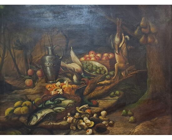 LARGE STILL LIFE - FLEMISH AREA - EARLY 20TH CENTURY