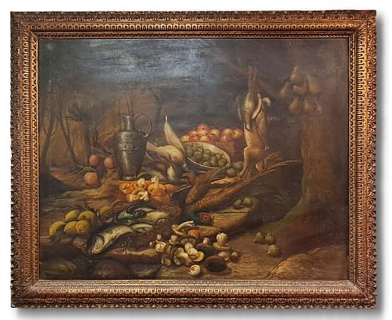 LARGE STILL LIFE - FLEMISH AREA - EARLY 20TH CENTURY