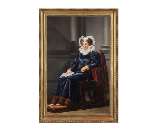 Pelagio Palagi (Bologna, 1775 - Turin, 1860) "Portrait of Duchess Rosina Serbelloni"