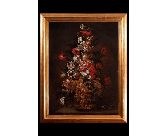 Jean-Baptiste Monnoyer (Lille 1636-Londra 1699), Natura morta floreale