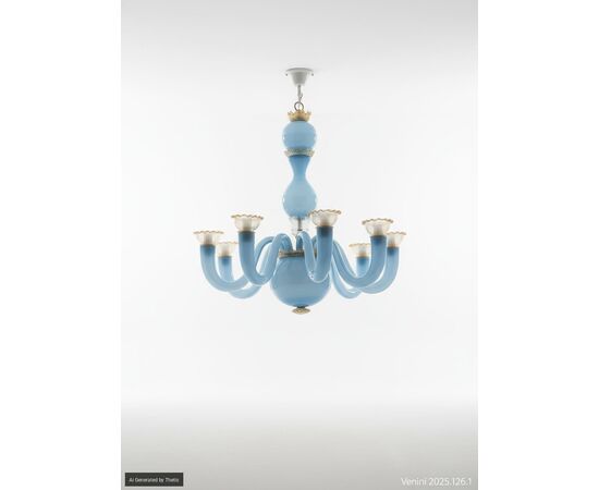 Gio Ponti (Milano, 1891 - 1979)  Lampadario, 1946