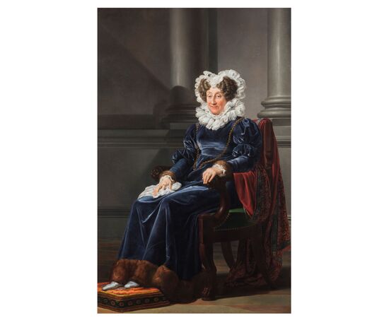 Pelagio Palagi (Bologna, 1775 - Turin, 1860) "Portrait of Duchess Rosina Serbelloni"