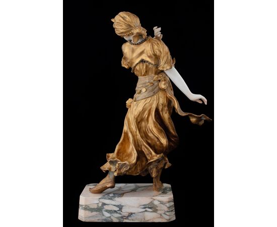 Fortunato Gory (Florence 1869 ca.- Paris 1925), "Oriental Dancer"