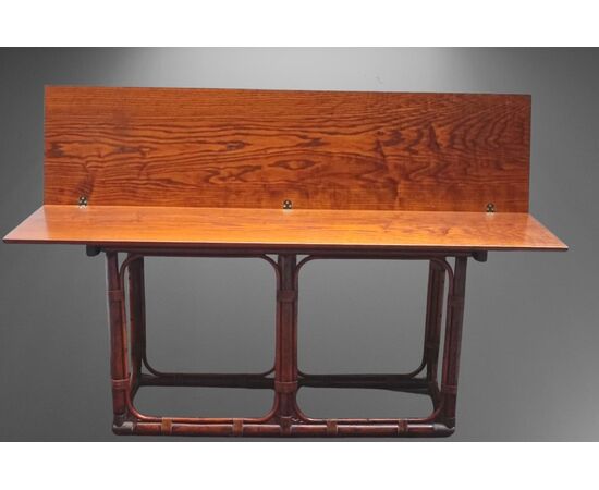 Tavolo design in palissandro anni ’80 mod. T5 di Tito Agnoli per Bonacina