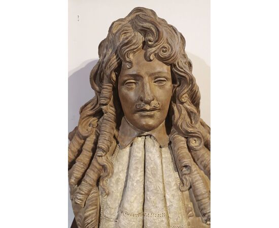 COPPIA DI BUSTI IN TERRACOTTA PRIMI DEL XVIII SECOLO