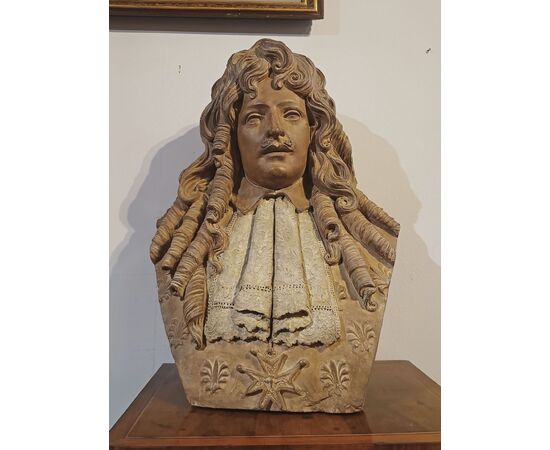 COPPIA DI BUSTI IN TERRACOTTA PRIMI DEL XVIII SECOLO