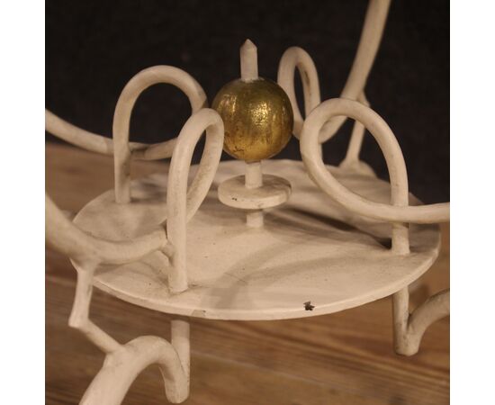 French design coffee table in painted metal from 60s