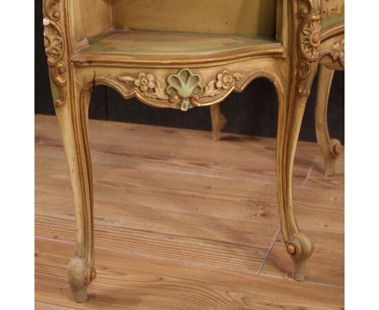 Lacquered sideboard in Venetian style from the 70s