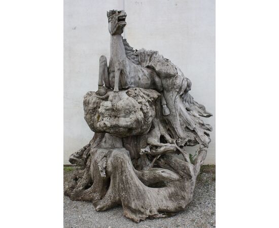 Scultura asiatica raffigurante "Cavallo"