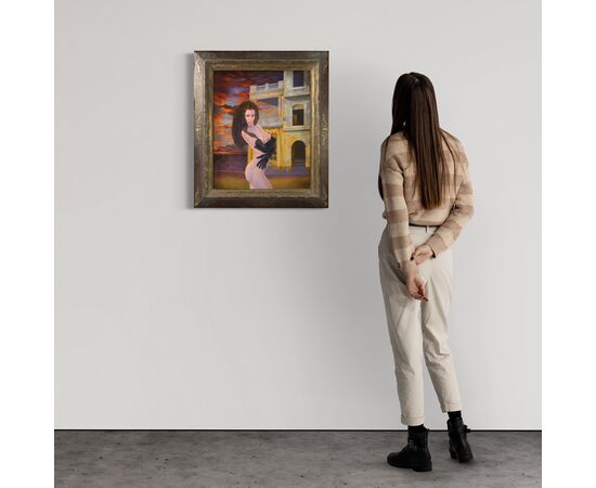 Quadro francese firmato nudo femminile