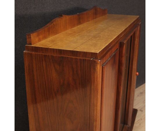 Italian showcase in wood from 20th century