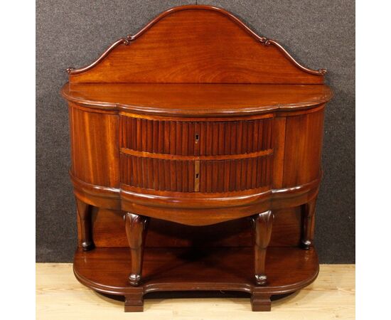 French dresser in mahogany wood from 20th century