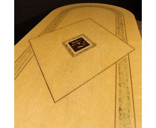 Italian conference table in exotic wood