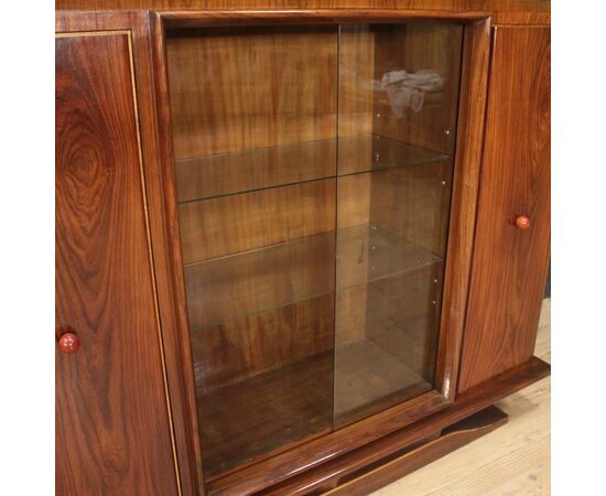 Italian showcase in wood from 20th century