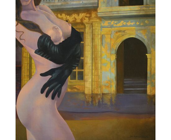 Quadro francese firmato nudo femminile