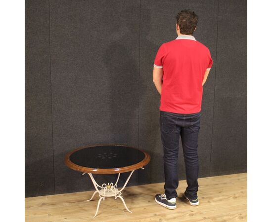 French design coffee table in painted metal from 60s