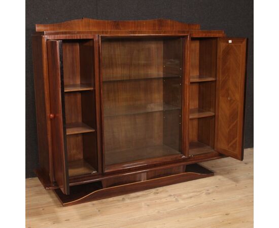 Italian showcase in wood from 20th century