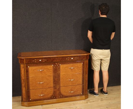 Italian chest of drawers in wood from 20th century