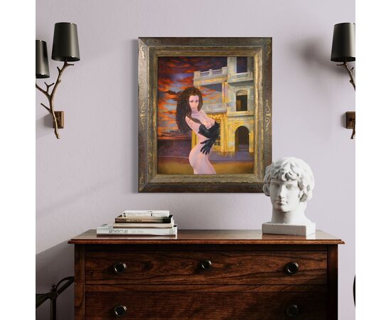 Quadro francese firmato nudo femminile