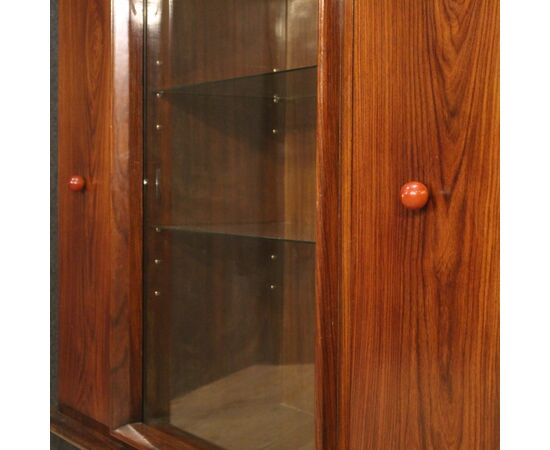 Italian showcase in wood from 20th century