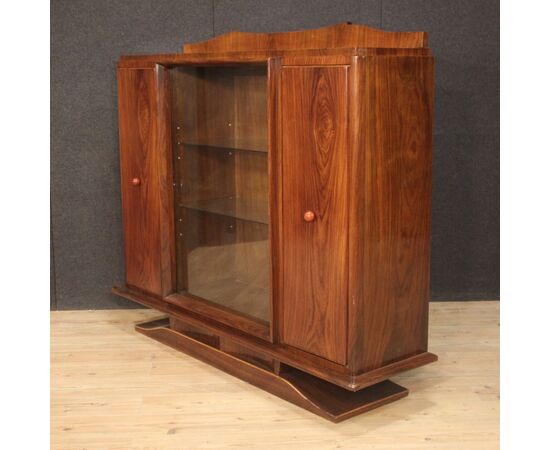 Italian showcase in wood from 20th century