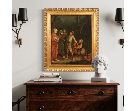 Italian painting characters from the 18th century