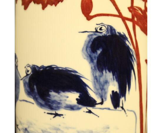 Chinese ceramic vase with landscape