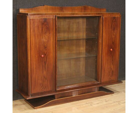 Italian showcase in wood from 20th century