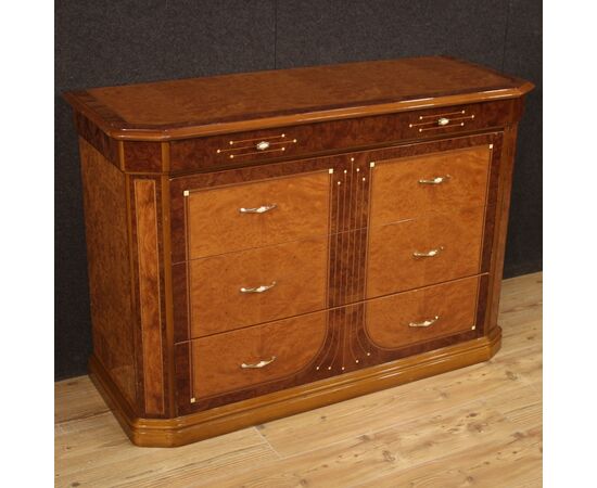 Italian chest of drawers in wood from 20th century
