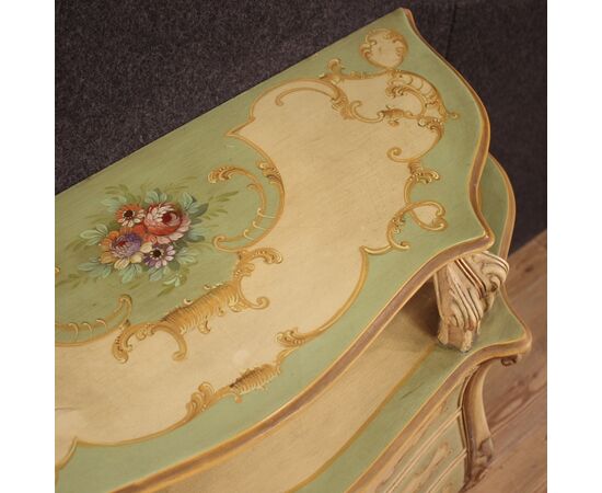 Lacquered sideboard in Venetian style from the 70s