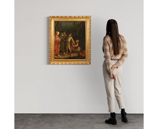 Italian painting characters from the 18th century