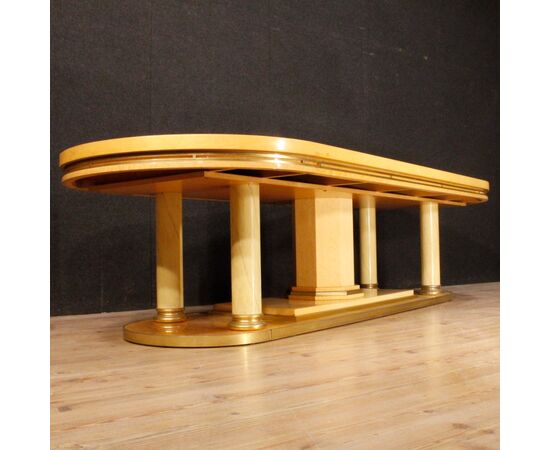 Italian conference table in exotic wood