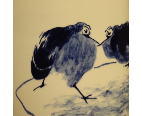 Chinese ceramic vase with landscape