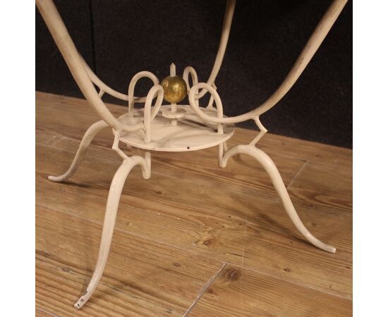 French design coffee table in painted metal from 60s