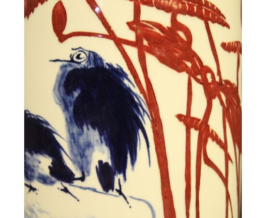 Chinese ceramic vase with landscape