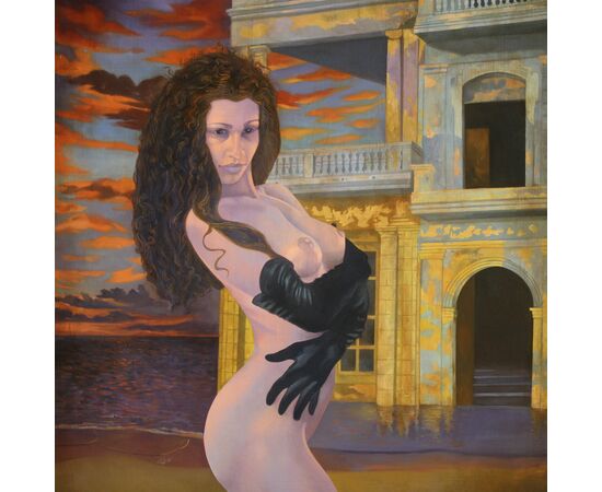 Quadro francese firmato nudo femminile