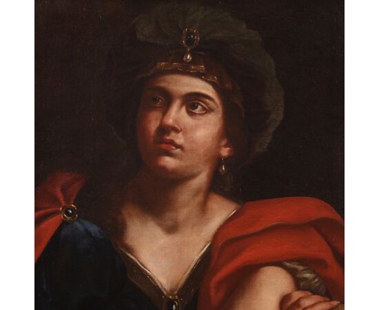 Italian mythological painting, Antique Sibyl from 17th century