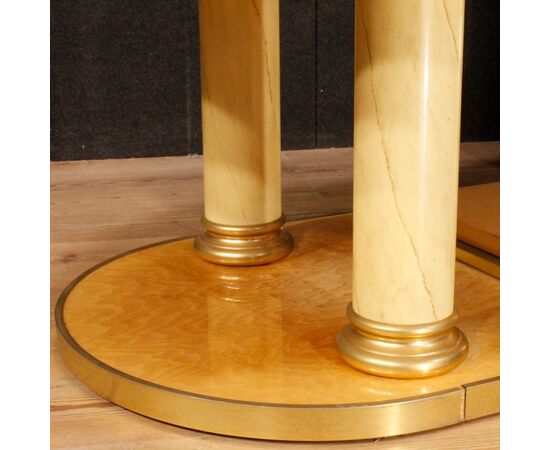 Italian conference table in exotic wood