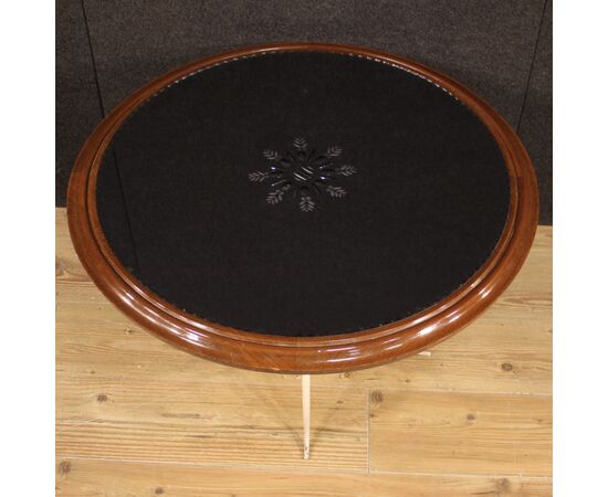 French design coffee table in painted metal from 60s