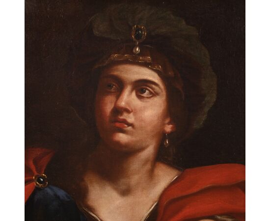 Italian mythological painting, Antique Sibyl from 17th century