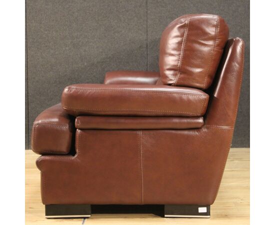 Grande divano italiano in pelle