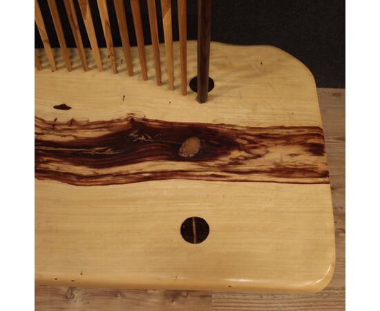 Divano di design in legno in stile George Nakashima