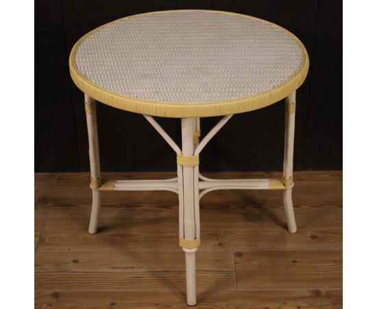 Wicker garden coffee table from the 80s