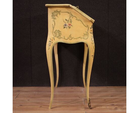 Venetian secretary desk painted in the 1960s