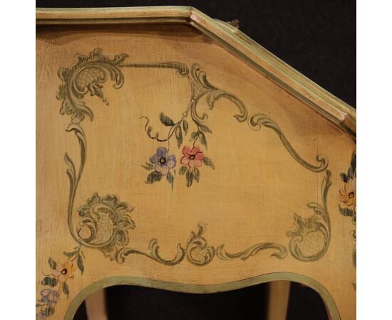 Venetian secretary desk painted in the 1960s