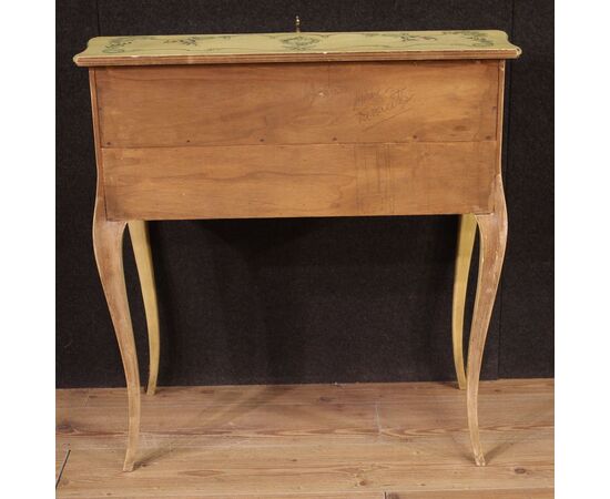 Venetian secretary desk painted in the 1960s