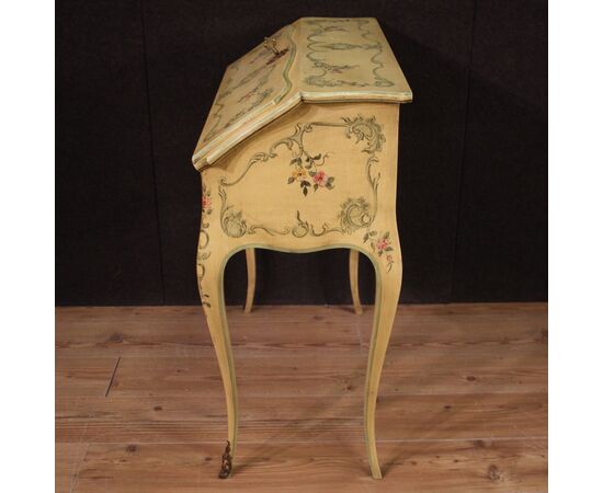 Venetian secretary desk painted in the 1960s