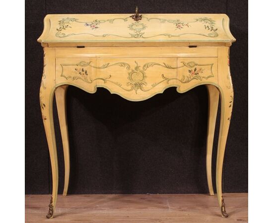 Venetian secretary desk painted in the 1960s