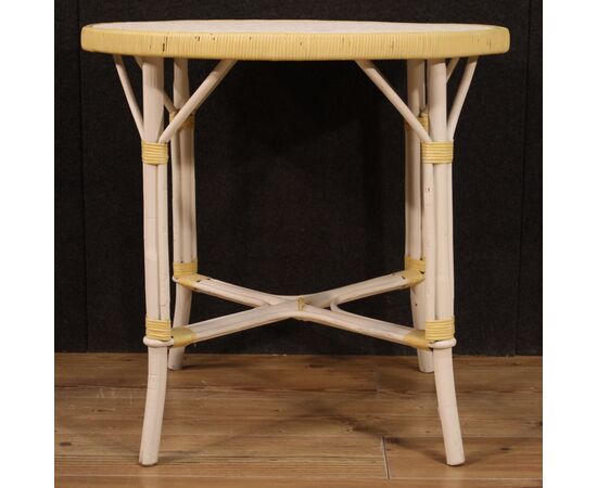 Wicker garden coffee table from the 80s